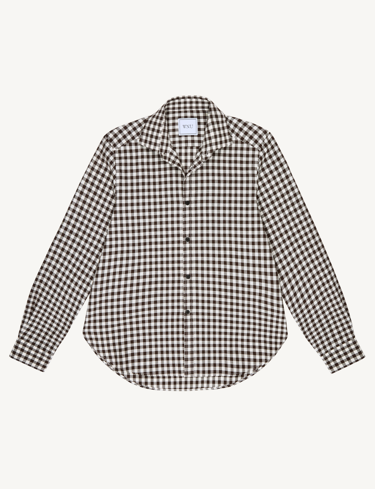 The Classic: Fine Brushed, Chocolate Gingham