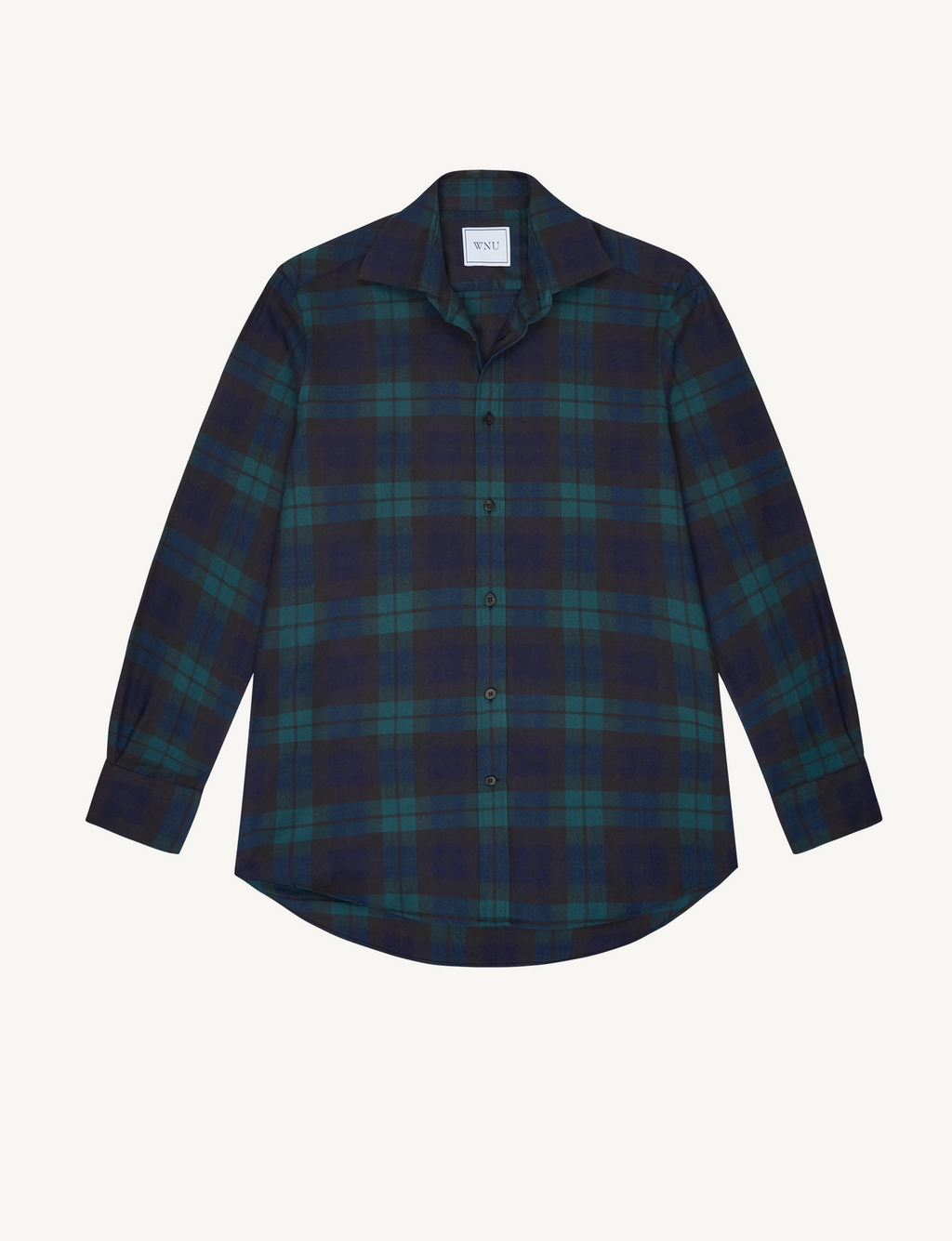 The Boyfriend: Fine Brushed, Heritage Green Check