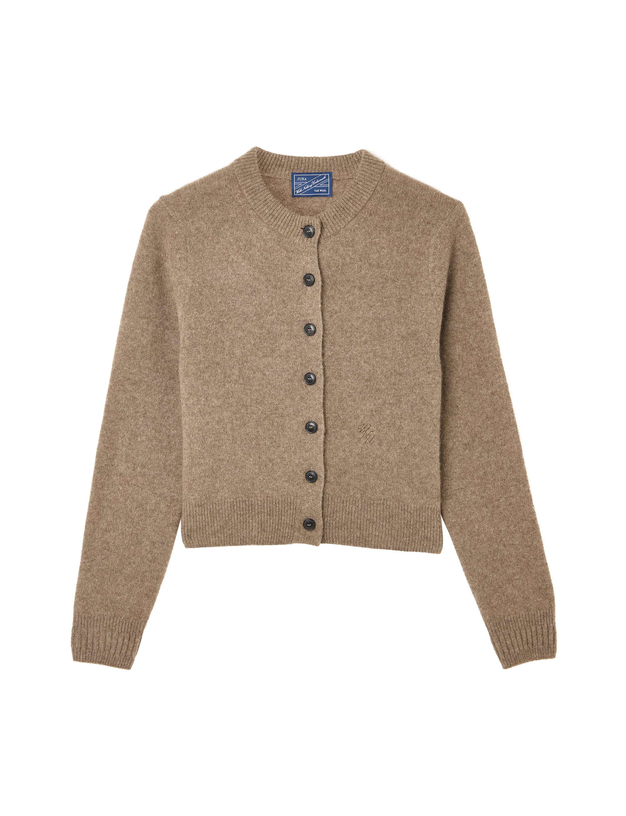 Jura Cardigan: Yak Wool, Coffee