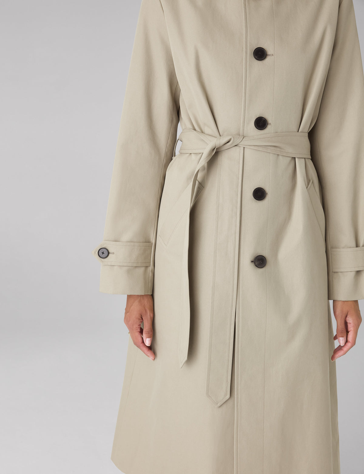 Chatsworth Coat: Cotton, Dark Stone