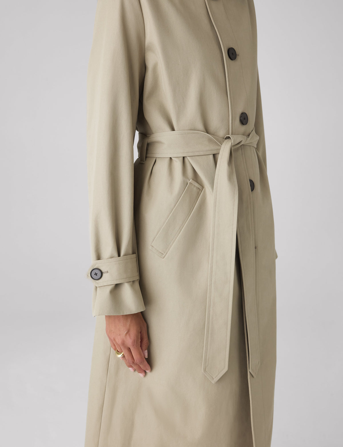 Chatsworth Coat: Cotton, Dark Stone
