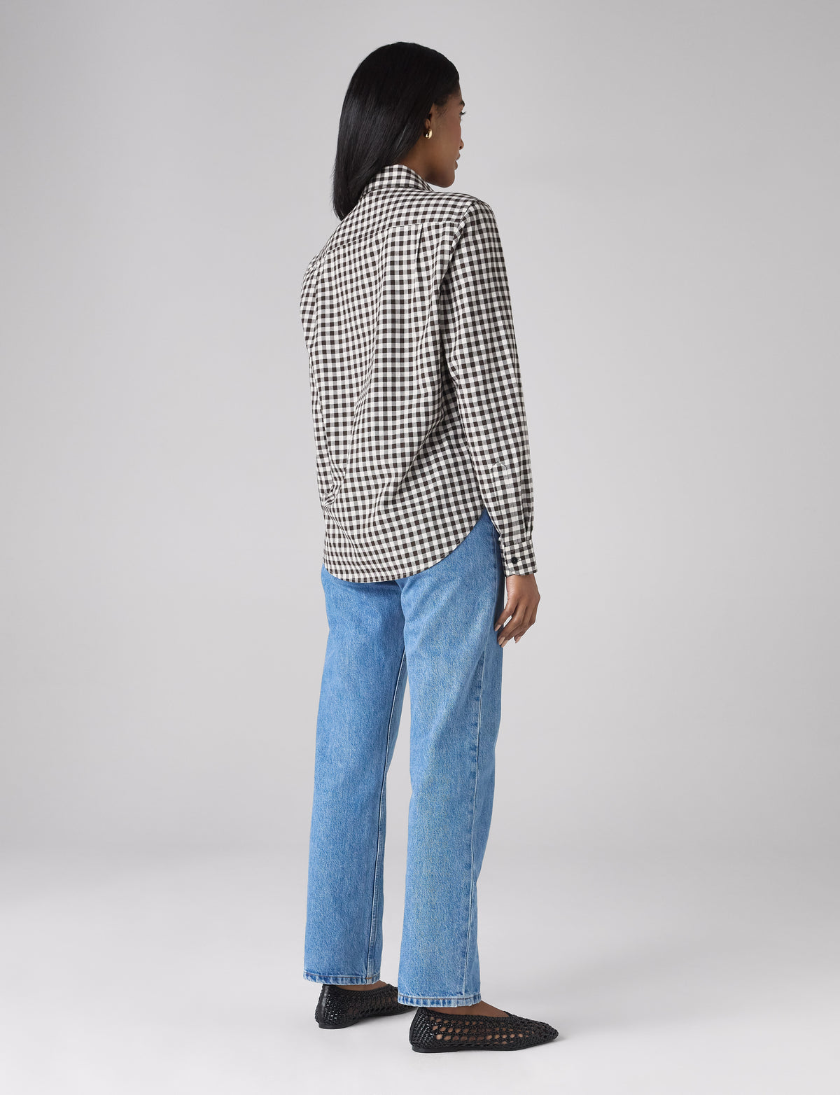 The Classic: Fine Brushed, Chocolate Gingham