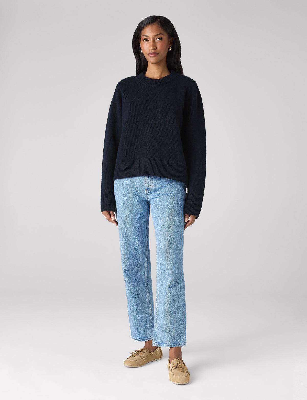 Devon Jumper: Wool, Navy Blue