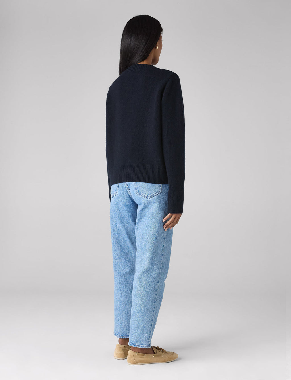 Devon Jumper: Wool, Navy Blue