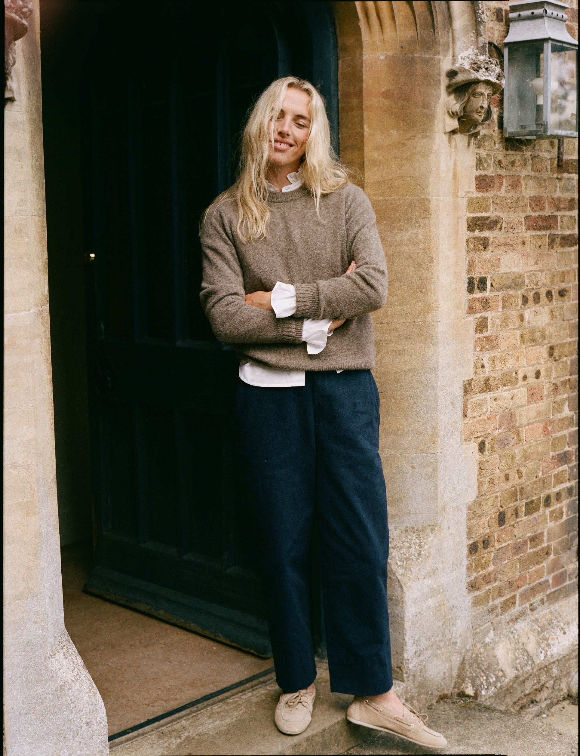 Chartwell Trouser: Cotton Twill, Navy Blue