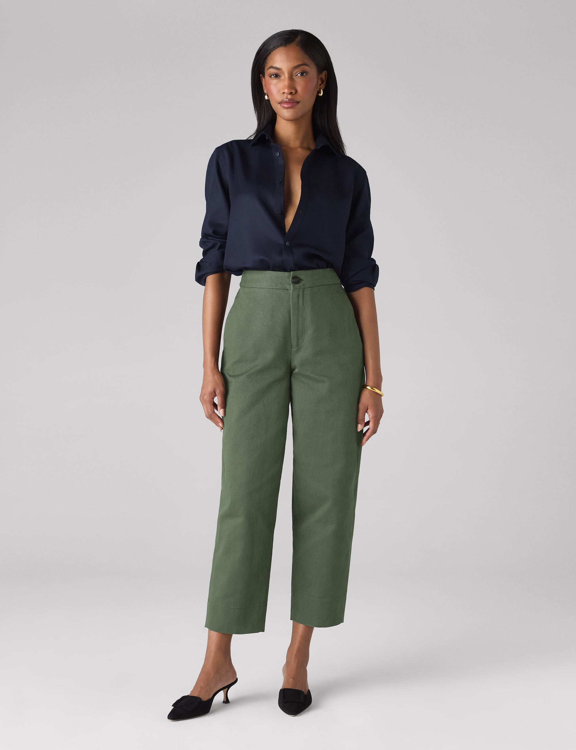 Chartwell Trouser: Cotton Twill, Khaki