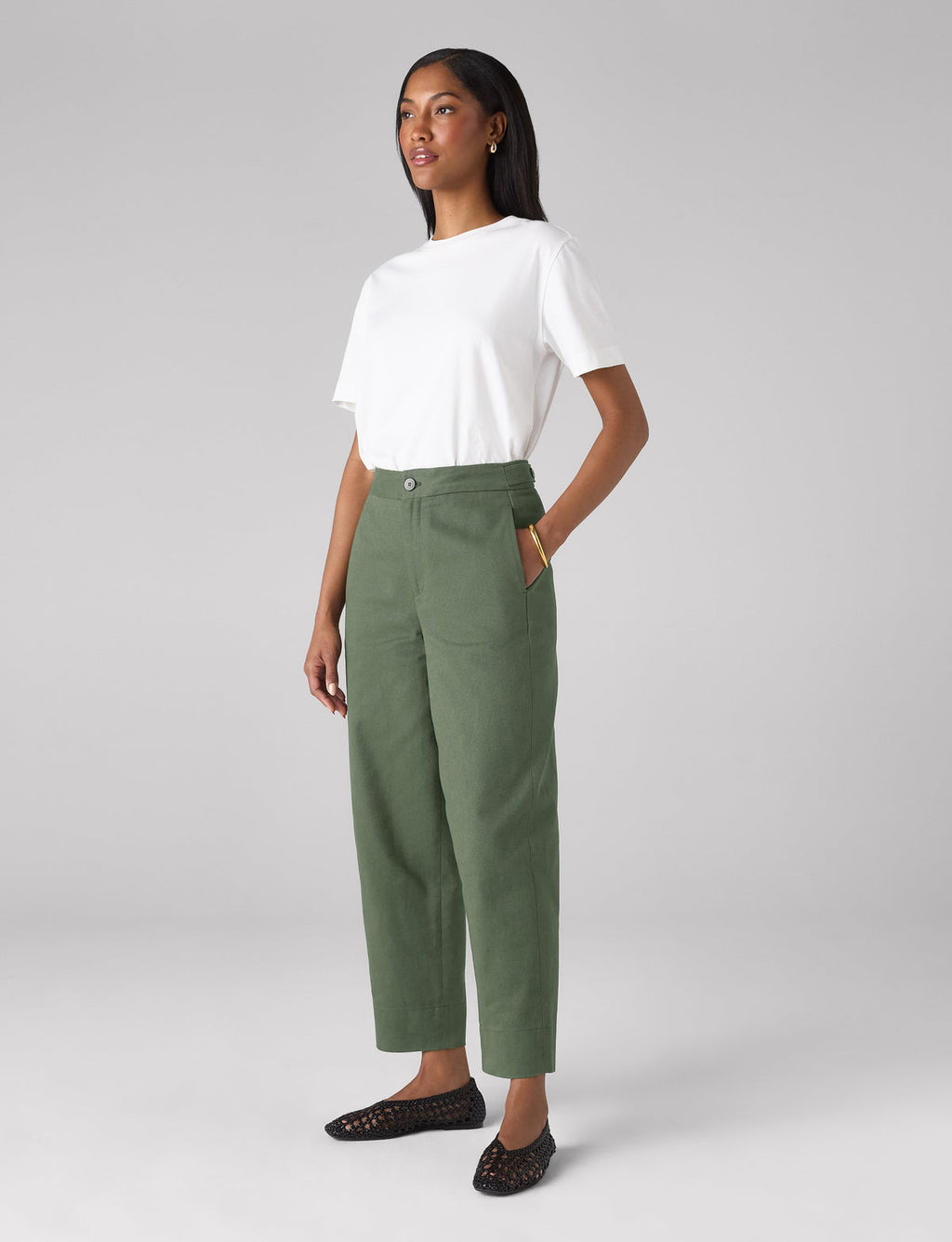 Chartwell Trouser: Cotton Twill, Khaki