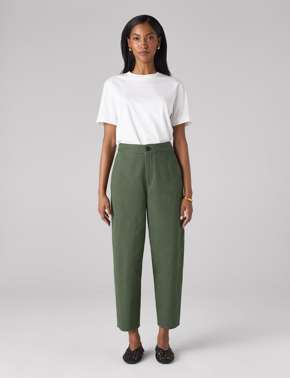 Chartwell Trouser: Cotton Twill, Khaki