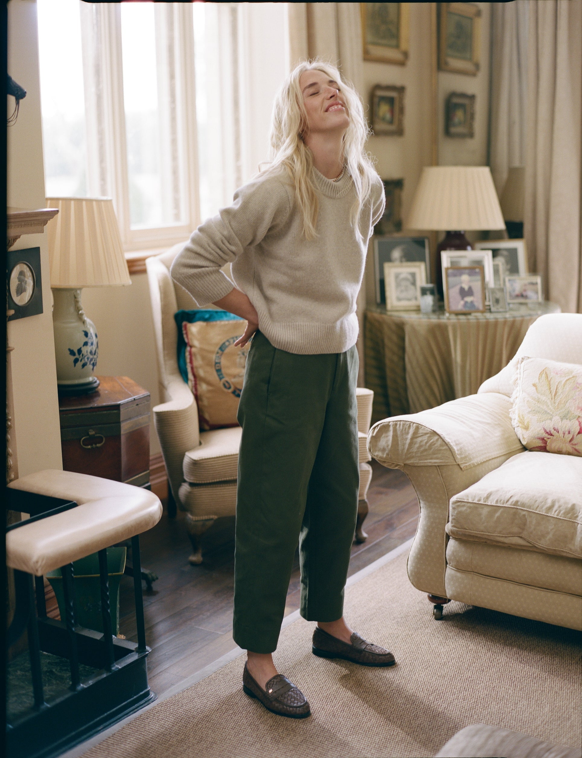 Chartwell Trouser: Cotton Twill, Khaki