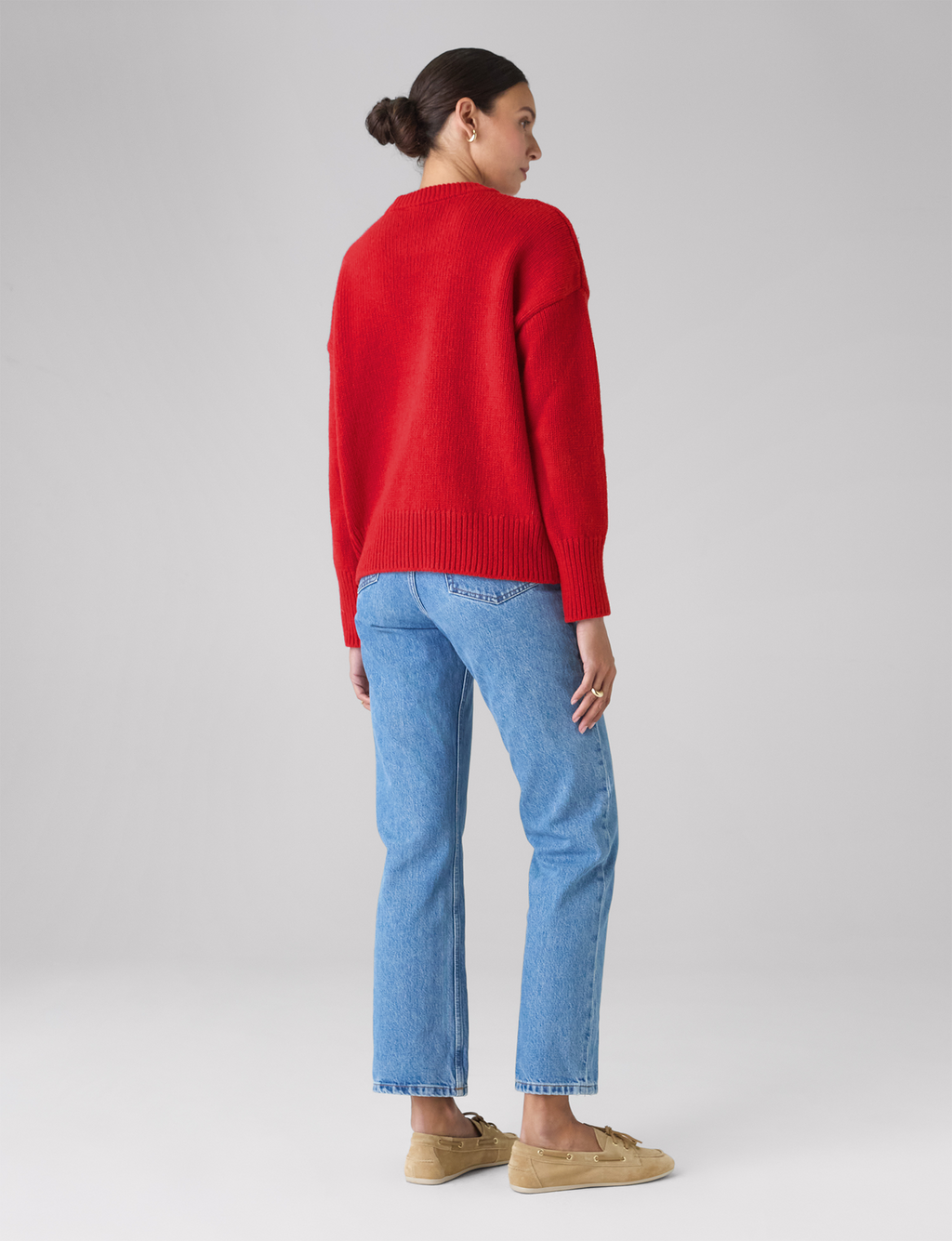 Cornwall Jumper: Wool, Red