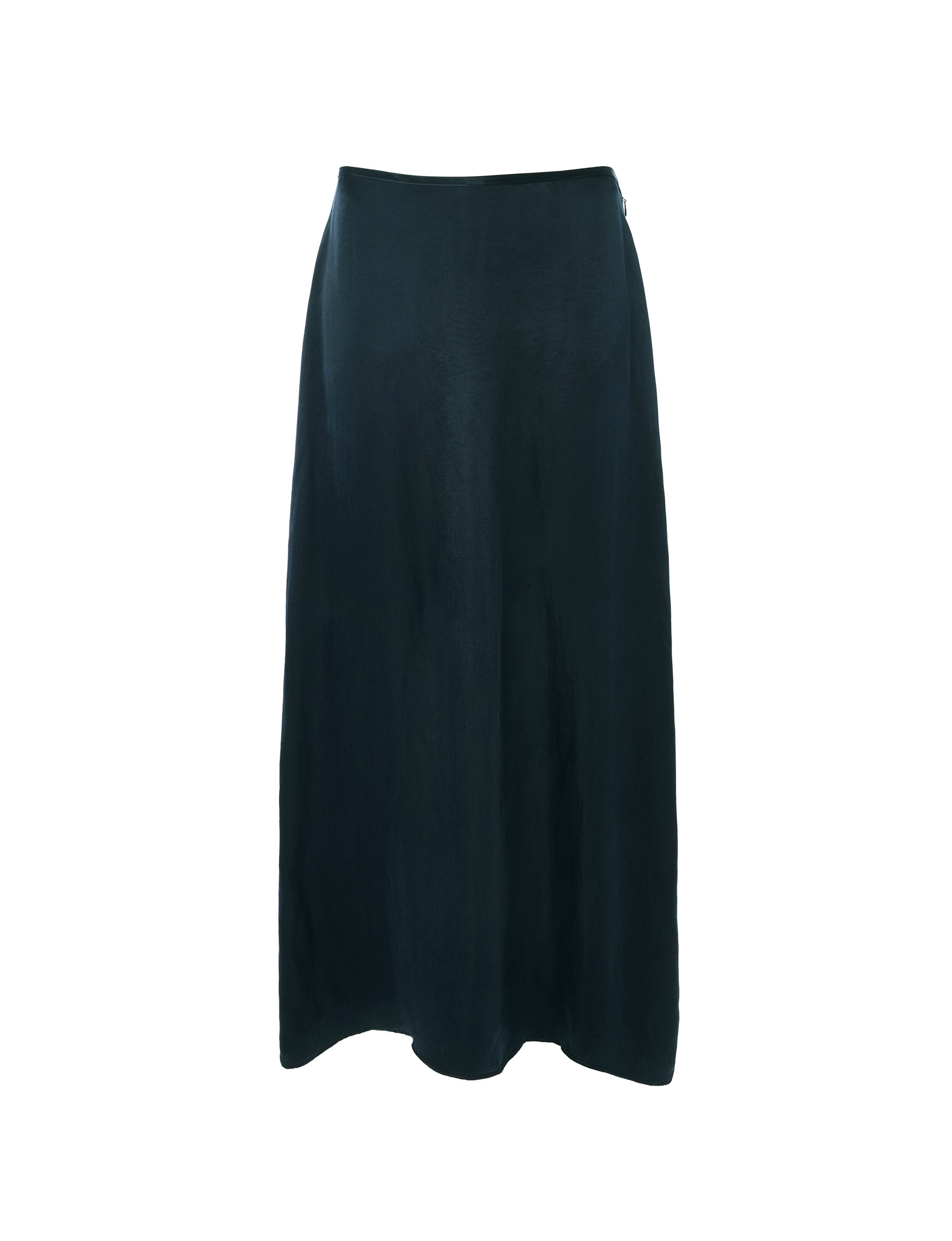 Vita Skirt: Cupro, Navy Blue