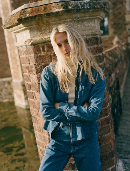 The Oversized: Thick Brushed, Blue and Green Check